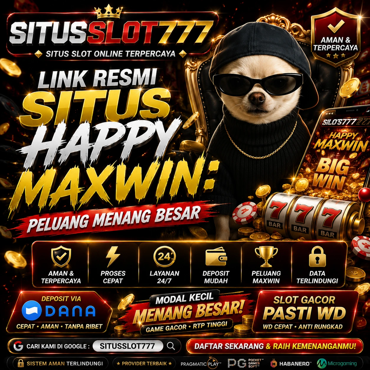 SITUSSLOT777 Link Resmi Situs Happy Maxwin Peluang Menang Besar